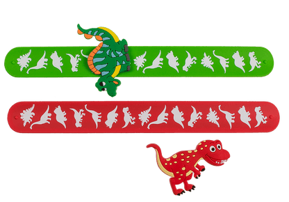 Snap Band, Dinosaur, approx. 21,5 x 3,5 cm,