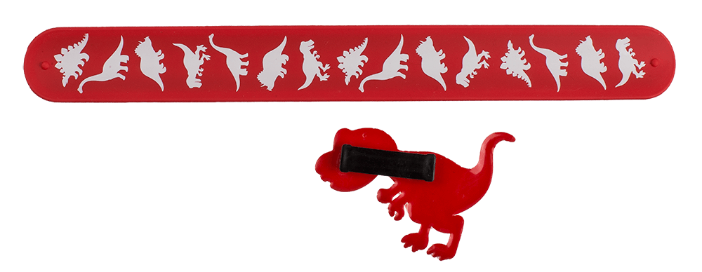 Snap Band, Dinosaur, approx. 21,5 x 3,5 cm,
