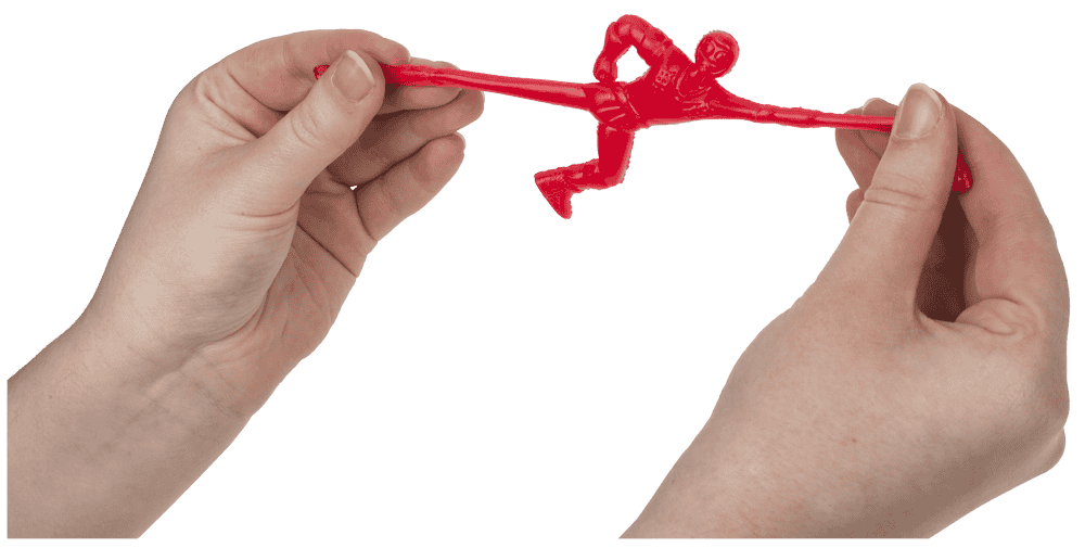 Stretchy Wrestlers, approx. 6 x 7 cm,