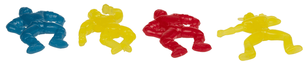 Stretchy Wrestlers, approx. 6 x 7 cm,
