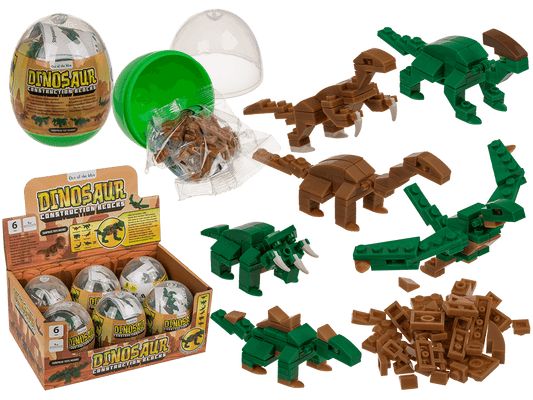 Construction blocks, Dinosaur, approx. 9 cm,