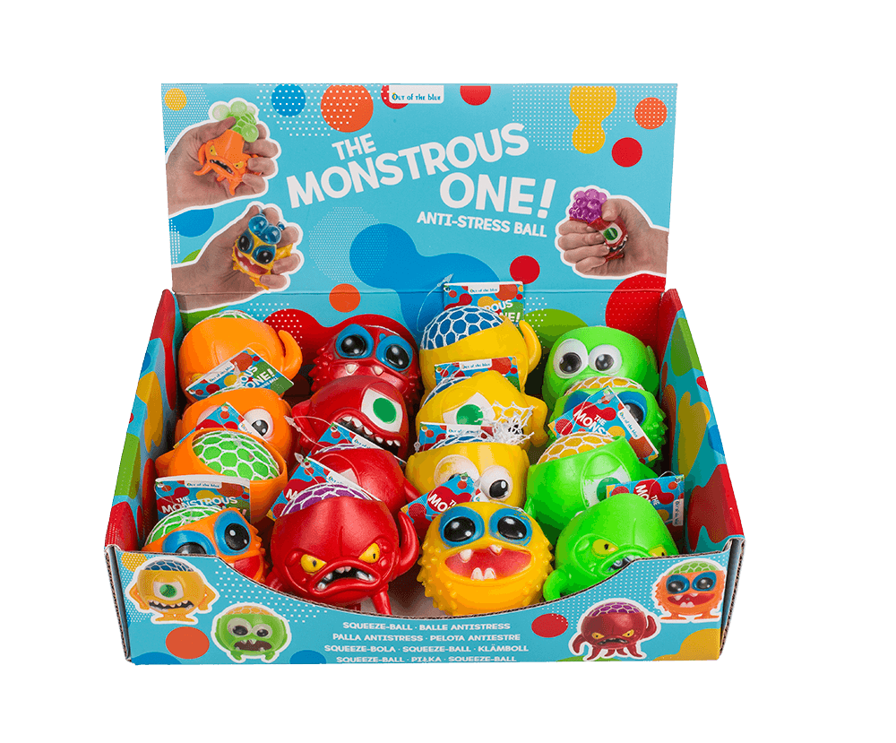 Squishy Mesh Monster, approx. 8,5 x 9 cm,