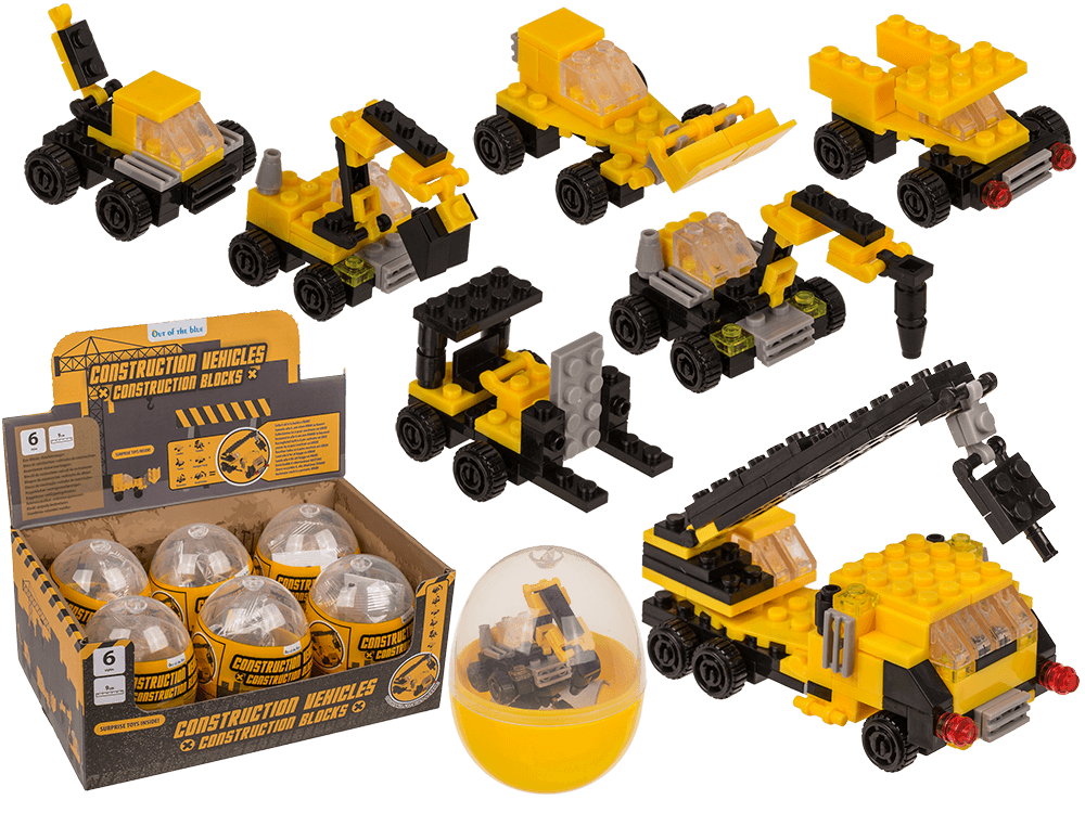 Construction blocks, Constructions Vehicles, 9 cm,