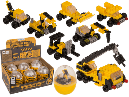 Construction blocks, Constructions Vehicles, 9 cm,
