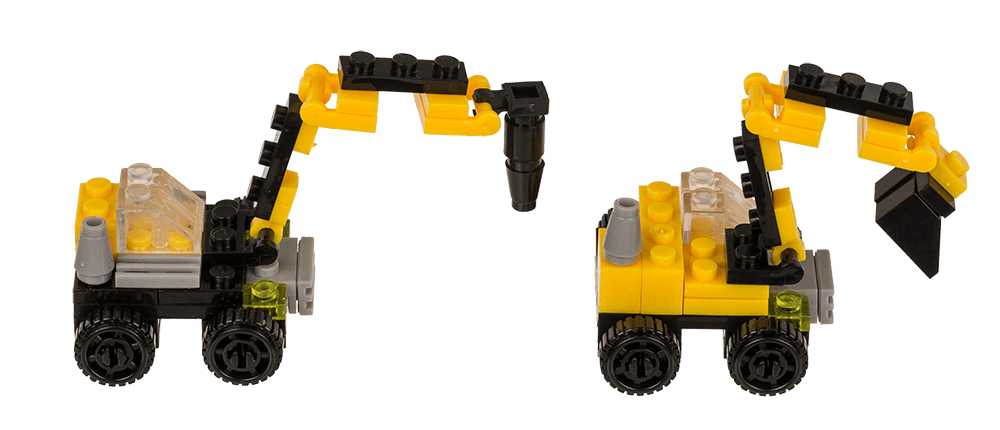 Construction blocks, Constructions Vehicles, 9 cm,