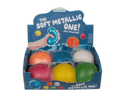 XL Ultra soft anti stress ball, Metallic,
