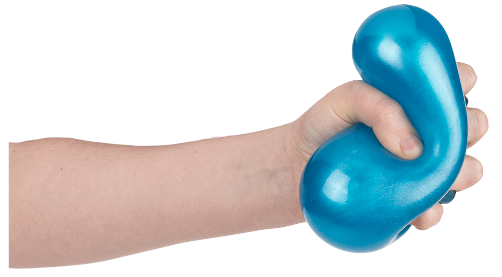 XL Ultra soft anti stress ball, Metallic,