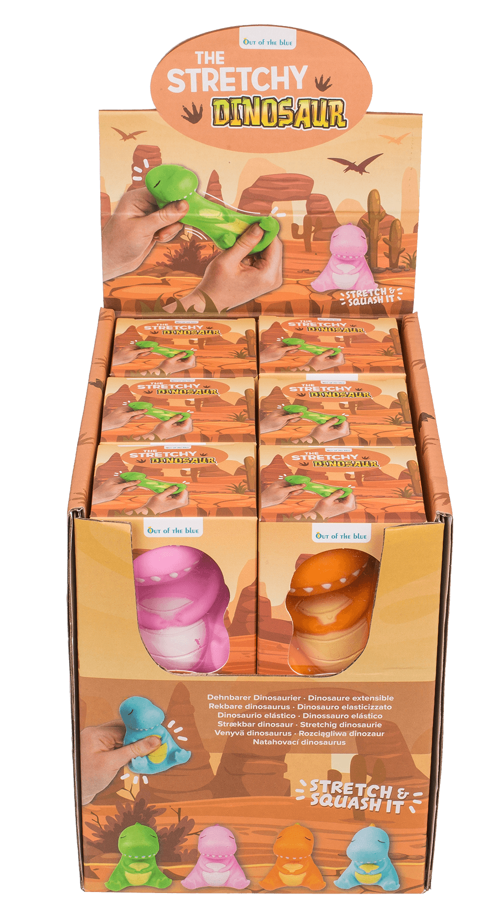 Stretchy Dinosaur, 7,5 cm,