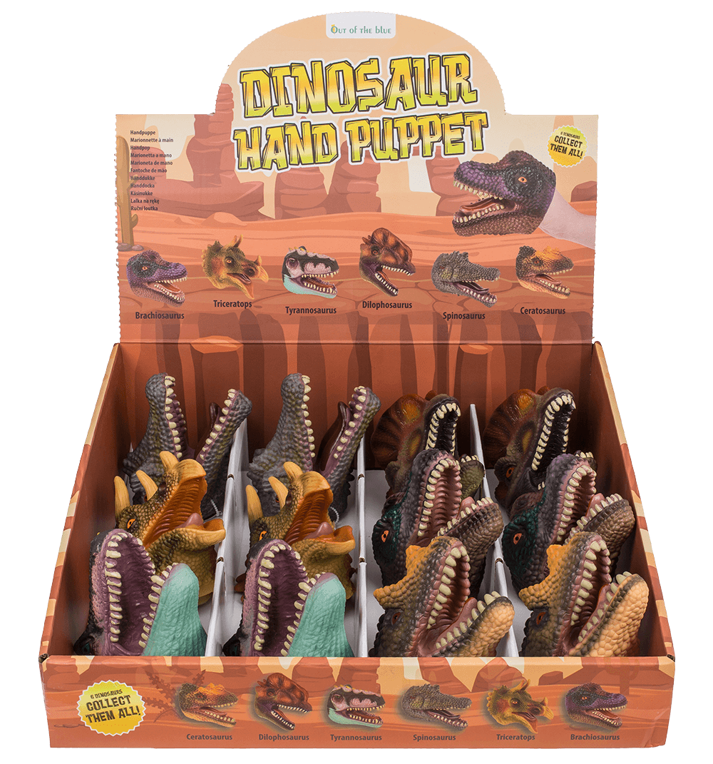 Hand puppet, Dinosaur, 10 cm,