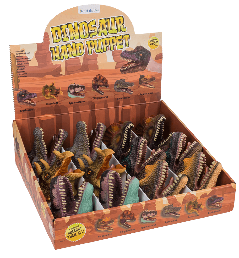 Hand puppet, Dinosaur, 10 cm,