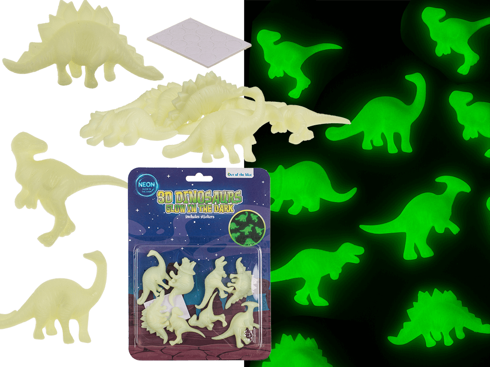 3D Dinosaurs, Glow in the dark,
