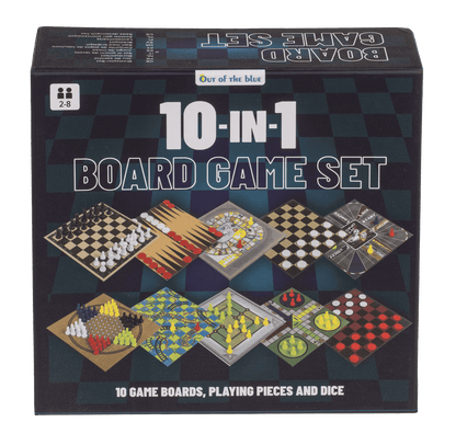 Board Game Set, 10 in 1, 15 x 15 cm,