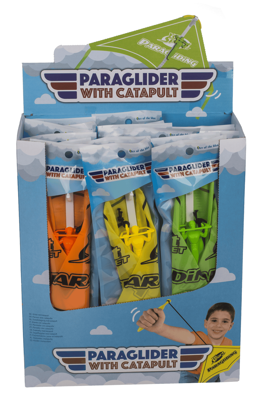 Glider with catapult, 23 x 45 cm,