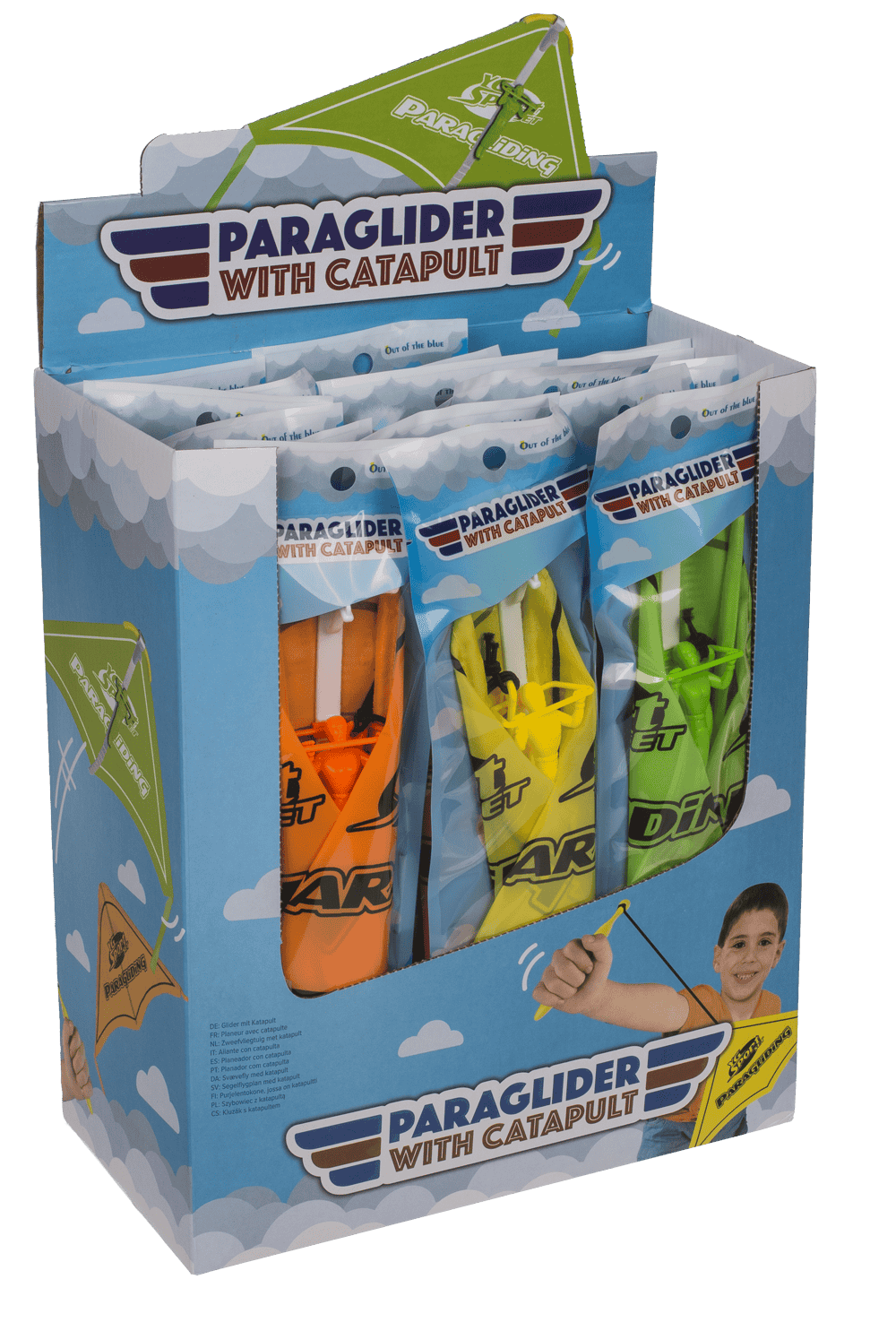 Glider with catapult, 23 x 45 cm,