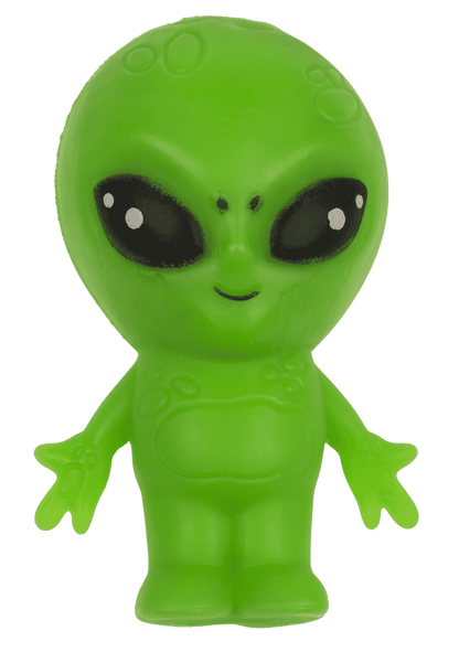 Stretchy Alien, Glow in the Dark, 8 x 12 x 6 cm,