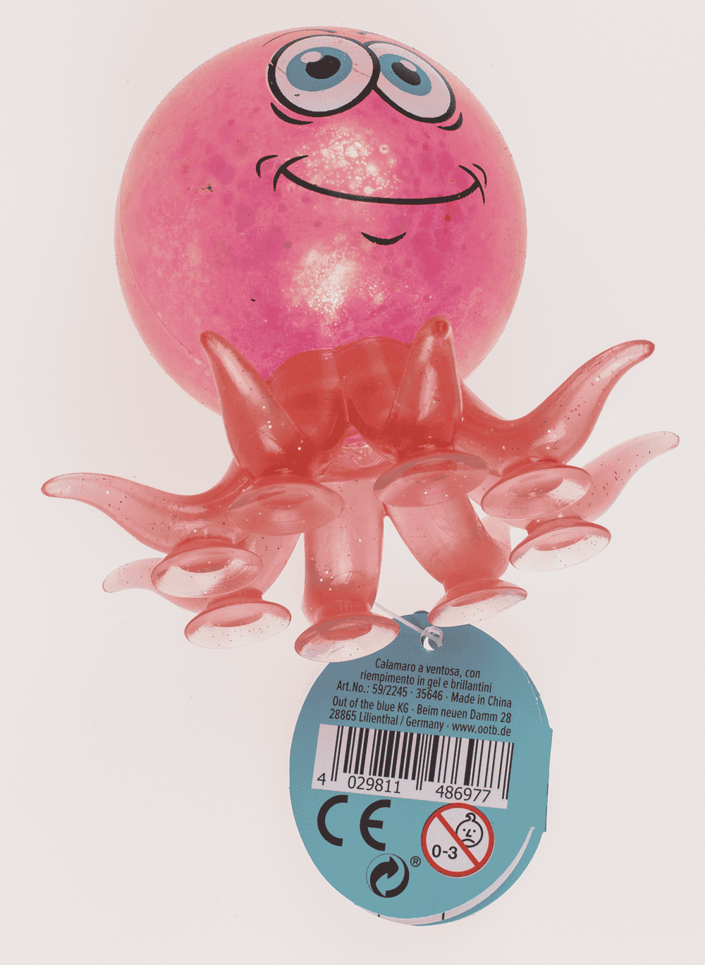 Suction Cup Squid, with gel filling,