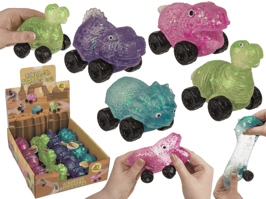 Stretch car, Dinosaur, 11 x 7 cm,