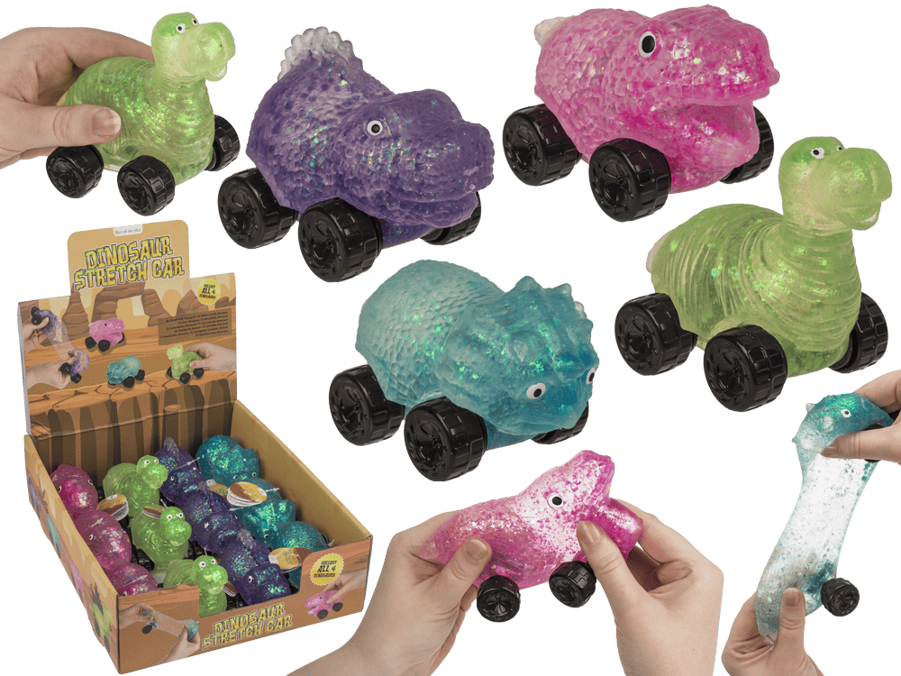 Stretch car, Dinosaur, 11 x 7 cm,