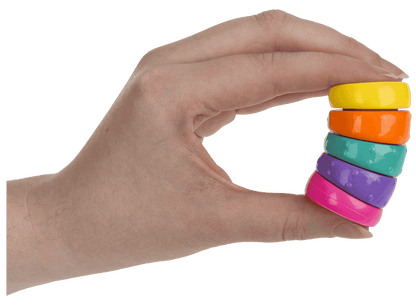 Torsion Circle, Rainbow, 3,5 x 7 cm,