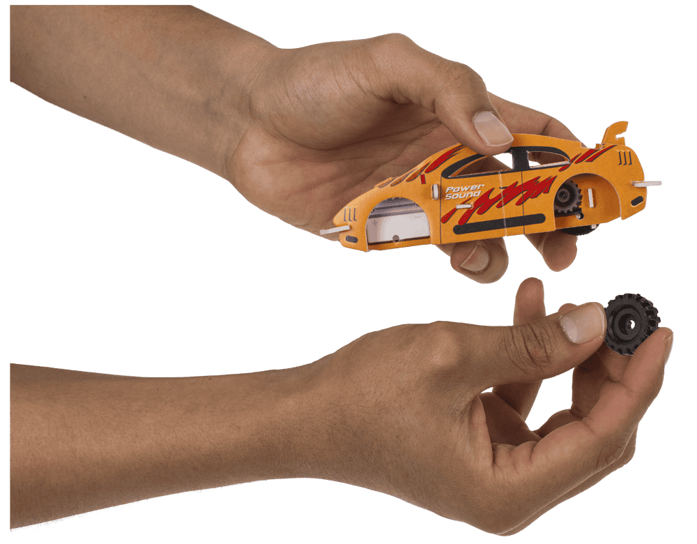 Pullback DIY Race Cars construction set,