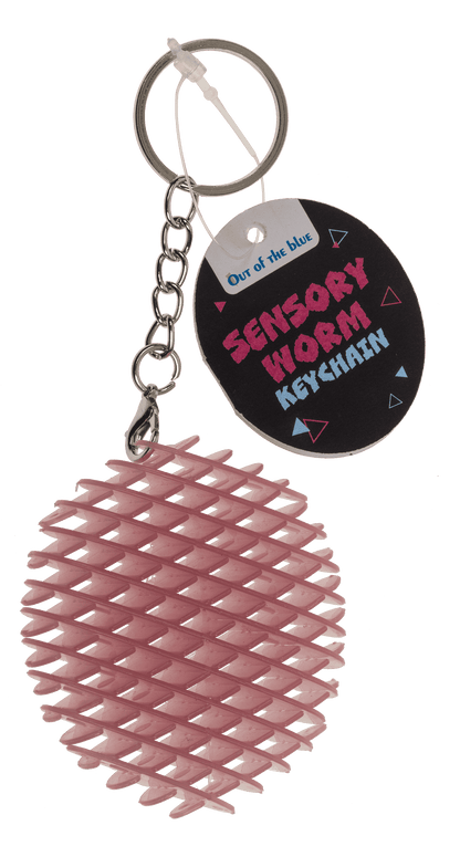 Metal keychain, Sensory Worm,