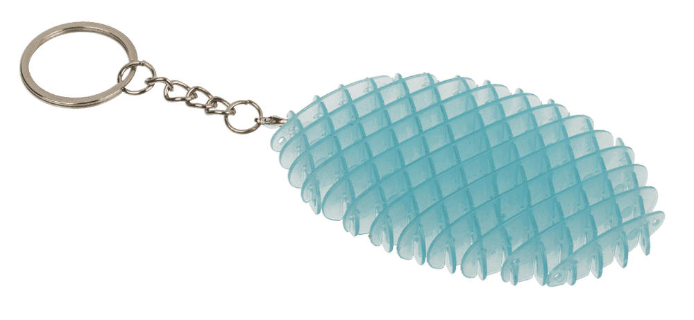 Metal keychain, Sensory Worm,
