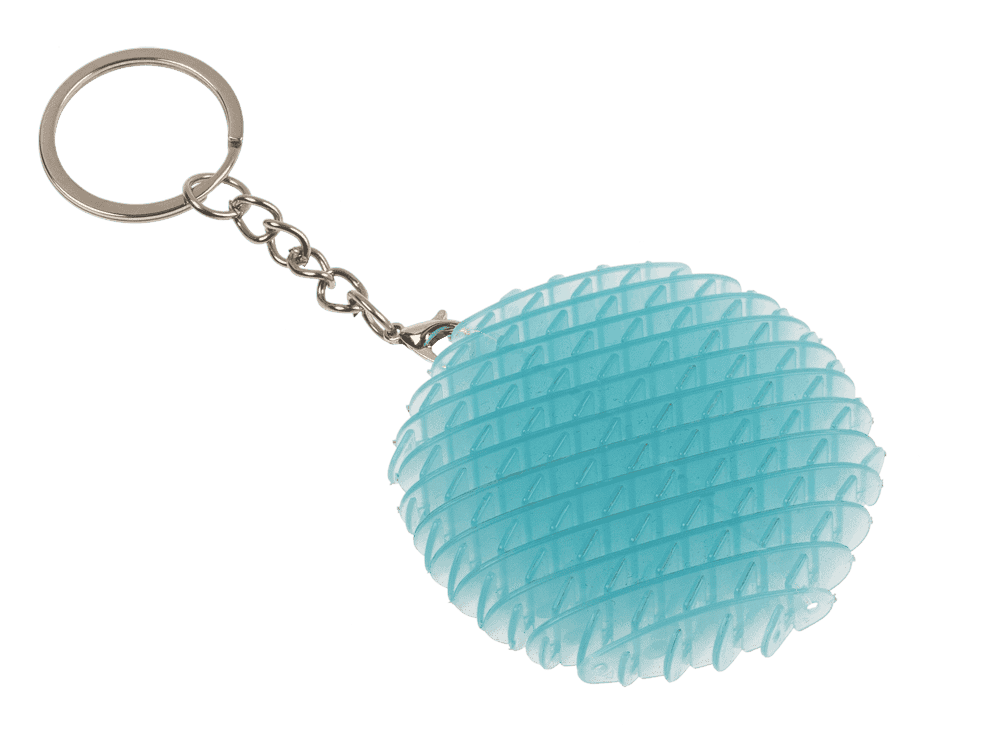 Metal keychain, Sensory Worm,