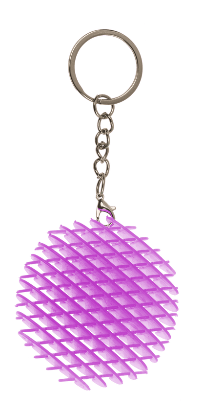 Metal keychain, Sensory Worm,