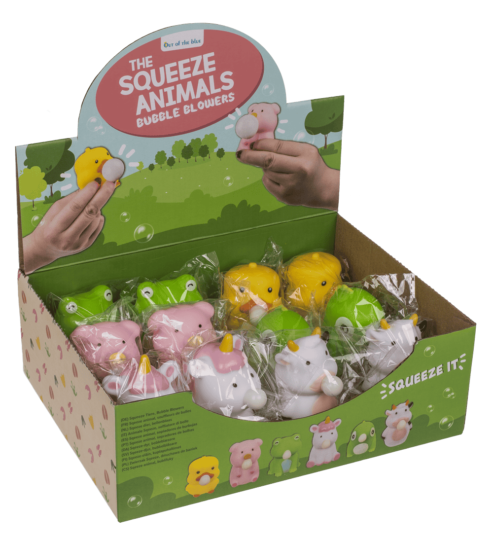 Squeeze Animals, Bubble Blowers,