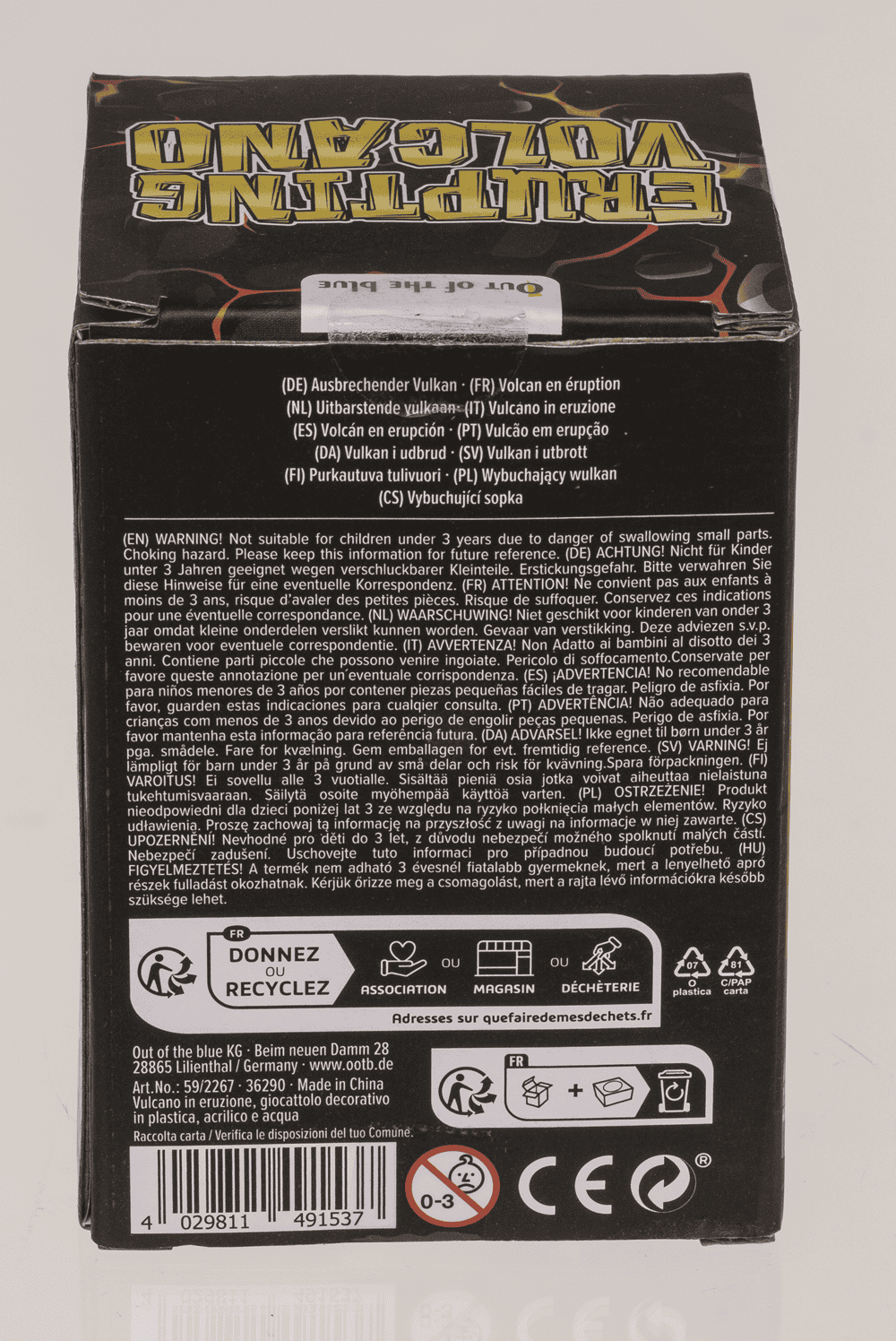 Eurpting Vulcano, Decoration Toy,