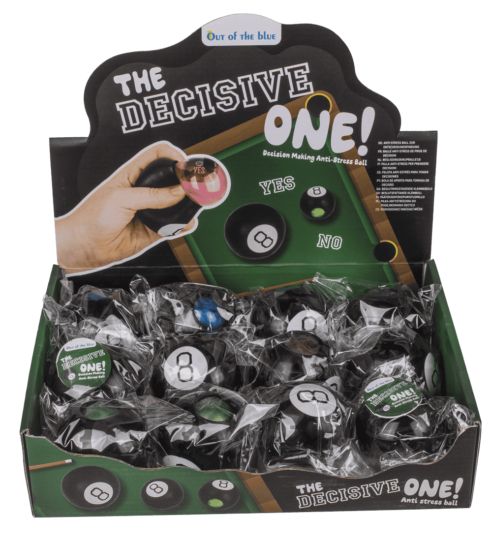 Decision Making Squeeze Ball, 8-Ball, 6,3 cm,