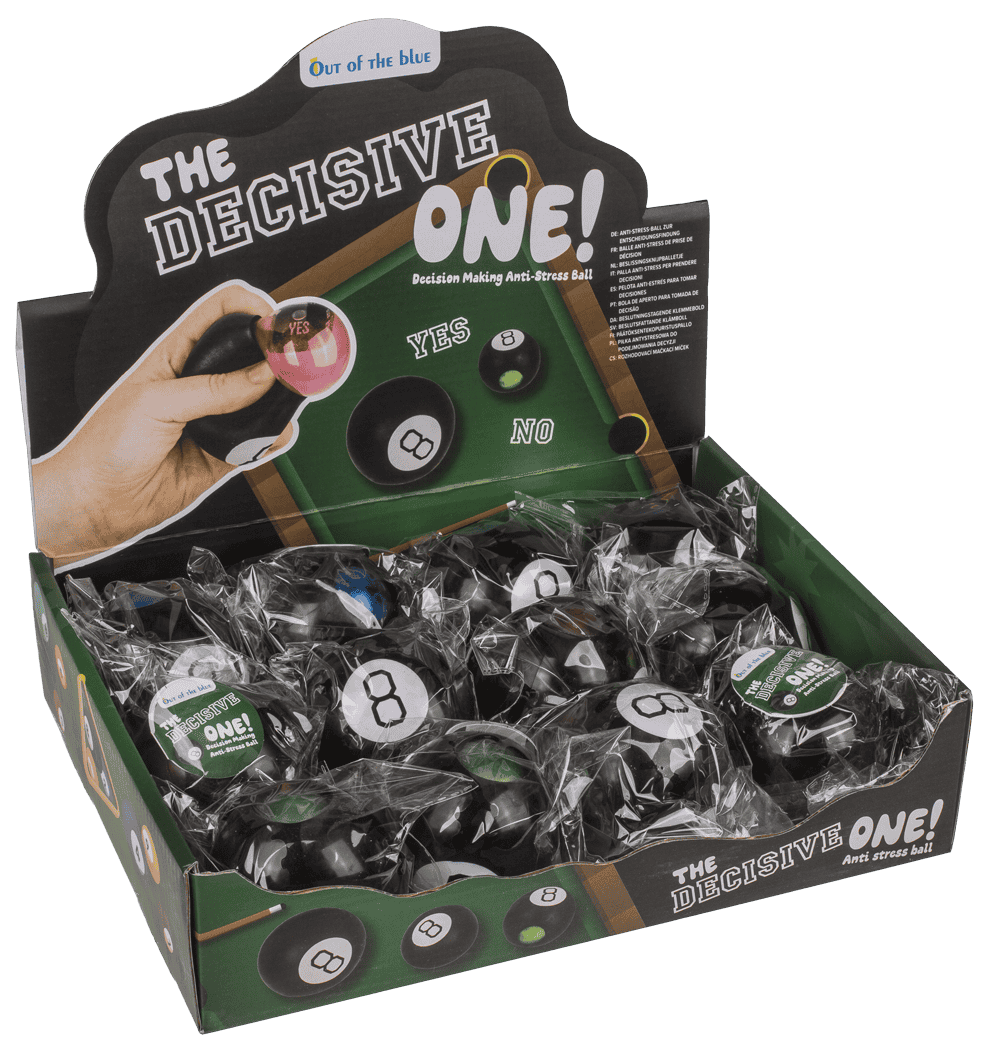 Decision Making Squeeze Ball, 8-Ball, 6,3 cm,