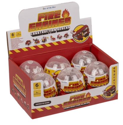 Construction blocks, Fire Engines, 9 cm,