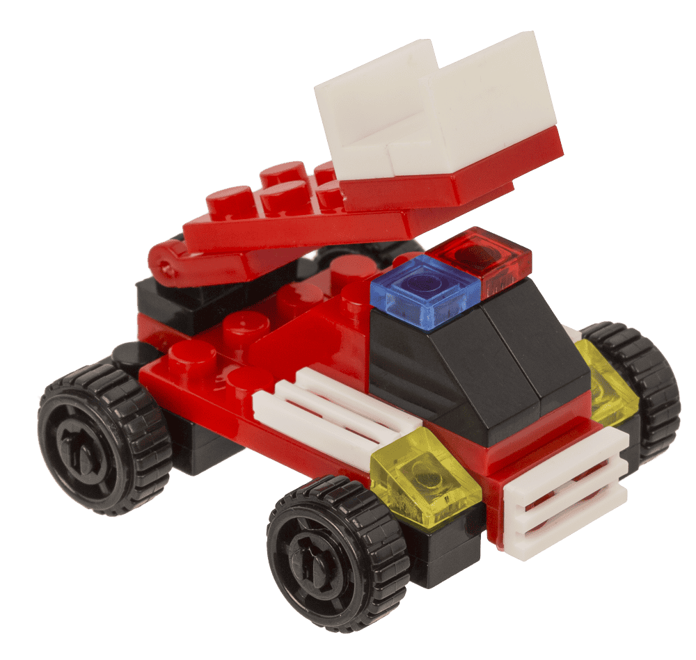 Construction blocks, Fire Engines, 9 cm,
