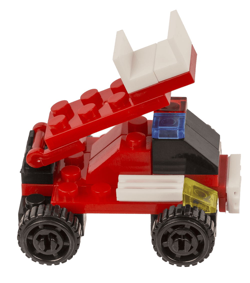Construction blocks, Fire Engines, 9 cm,