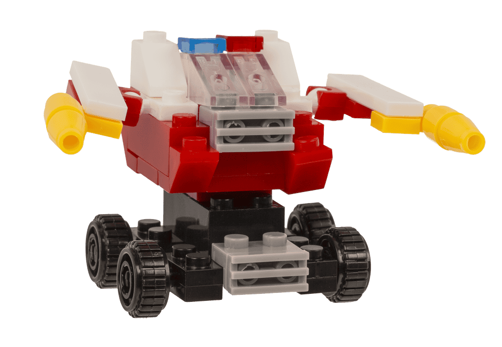 Construction blocks, Fire Engines, 9 cm,