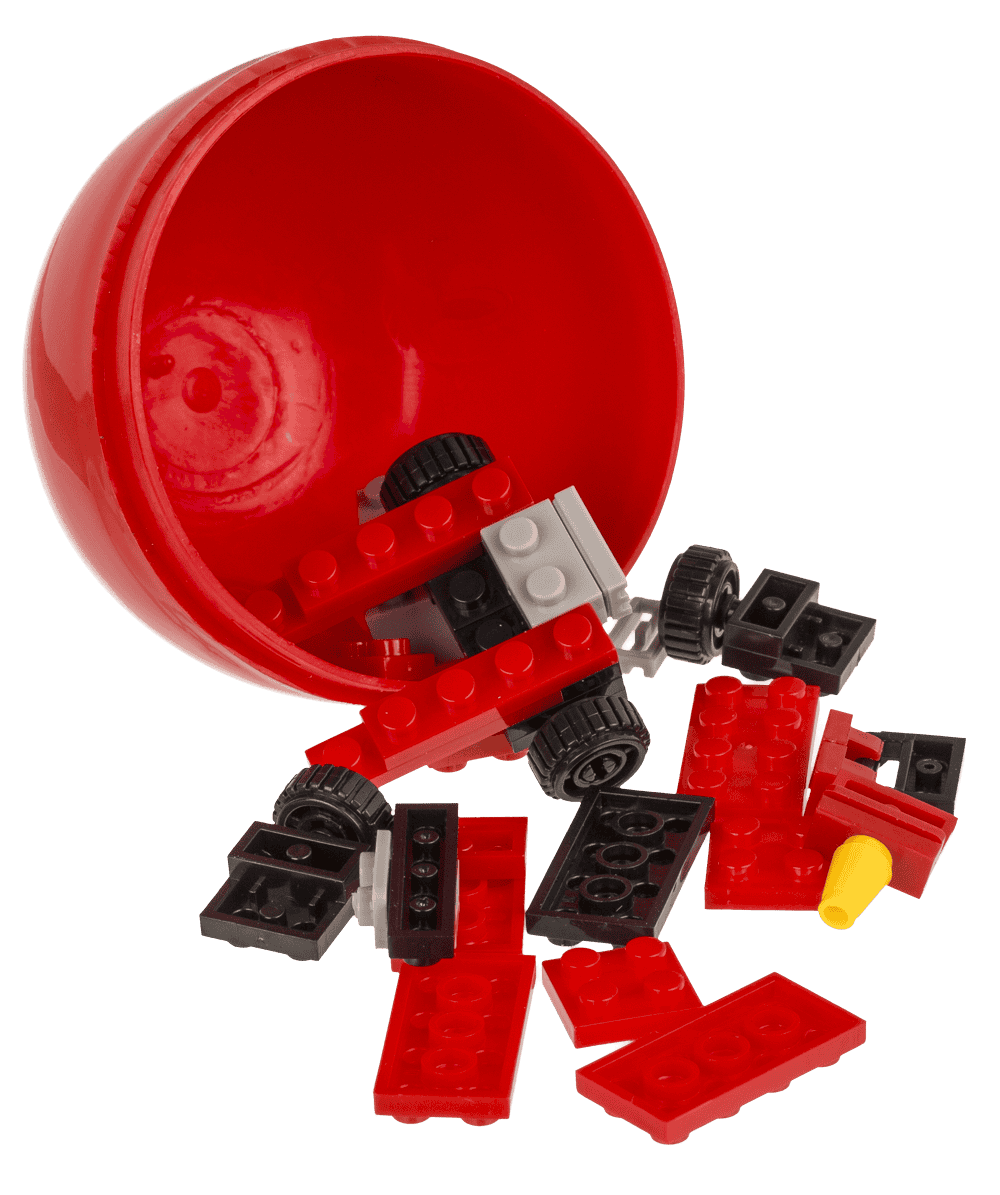 Construction blocks, Fire Engines, 9 cm,