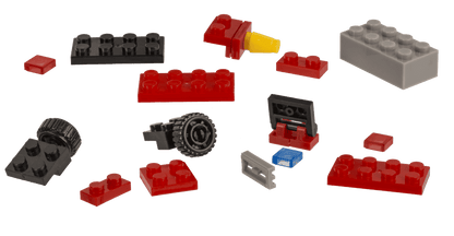 Construction blocks, Fire Engines, 9 cm,