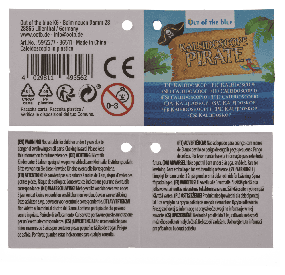 Kaleidoscope, Pirate, ca. 32 cm,