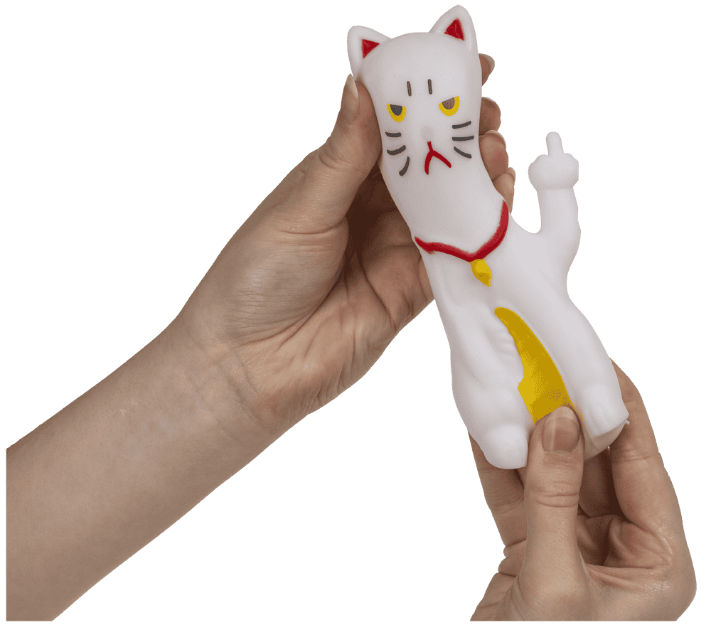 Anti stress toy, Angry Cat, 7,5 cm,