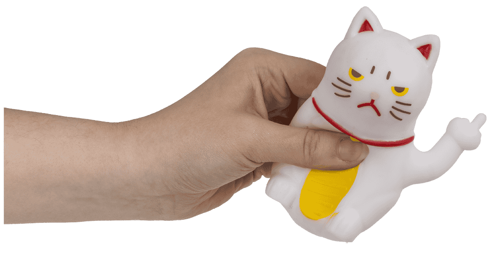 Anti stress toy, Angry Cat, 7,5 cm,