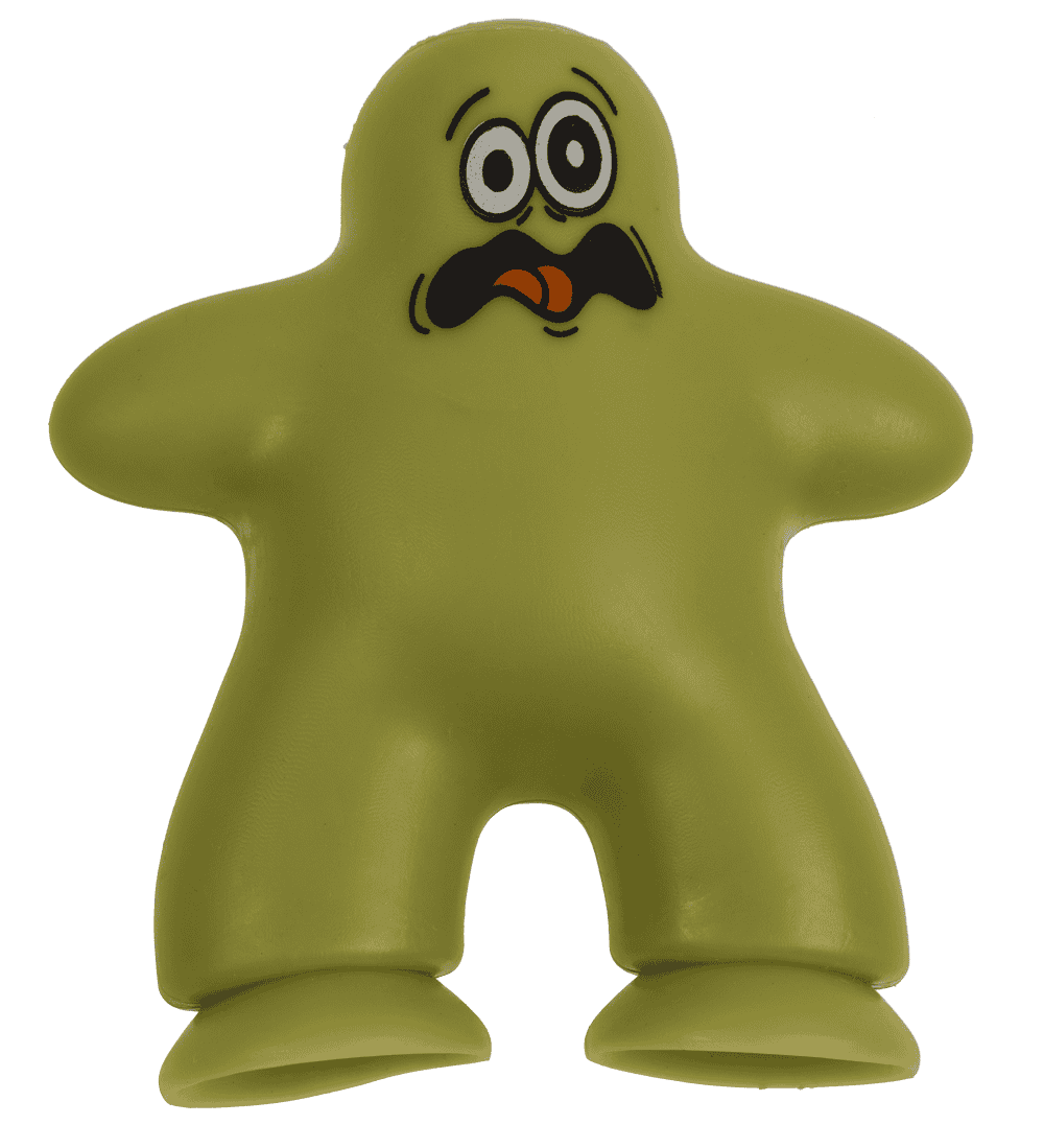 Hombre de ventosa, 4 colores surtidos, en blíster