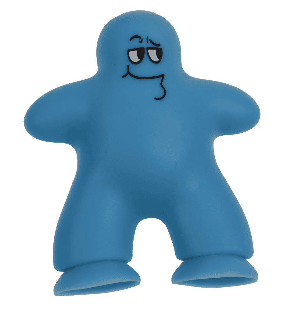 Hombre de ventosa, 4 colores surtidos, en blíster