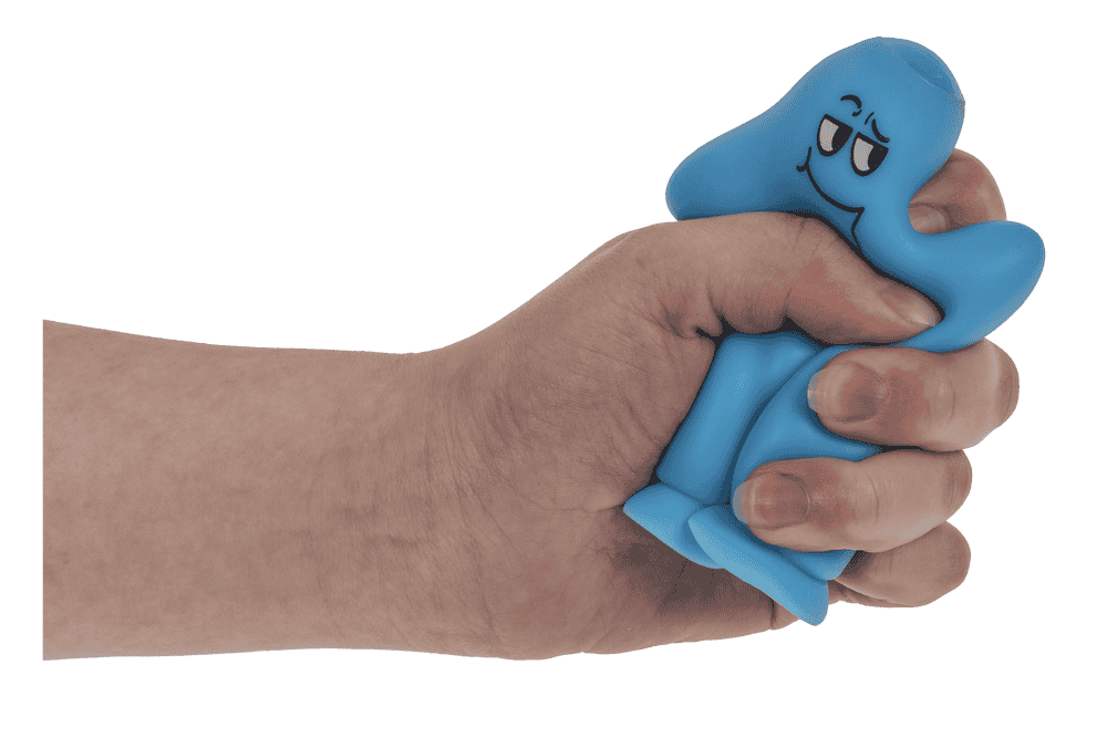 Hombre de ventosa, 4 colores surtidos, en blíster