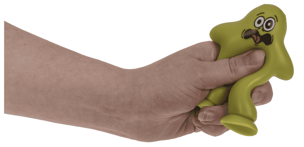 Hombre de ventosa, 4 colores surtidos, en blíster