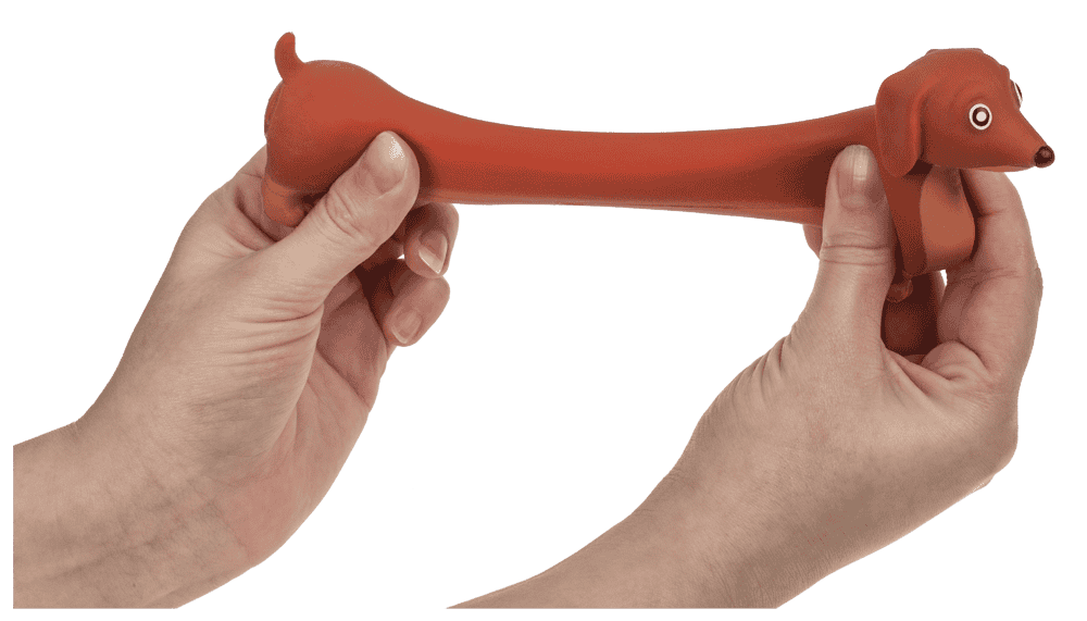 Squeeze Dachshund, with sand filling,