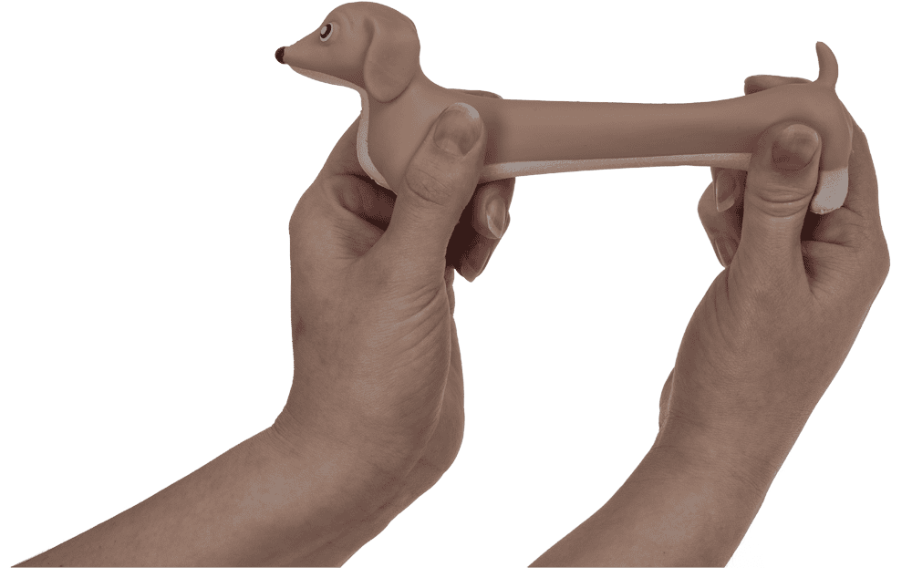 Squeeze Dachshund, with sand filling,