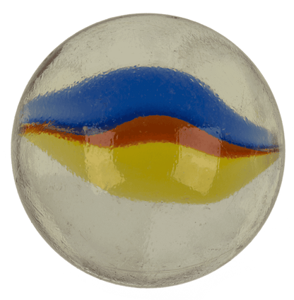 Glas marble game, with cloth bag,