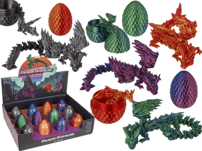 3D Printed Dragon with Egg