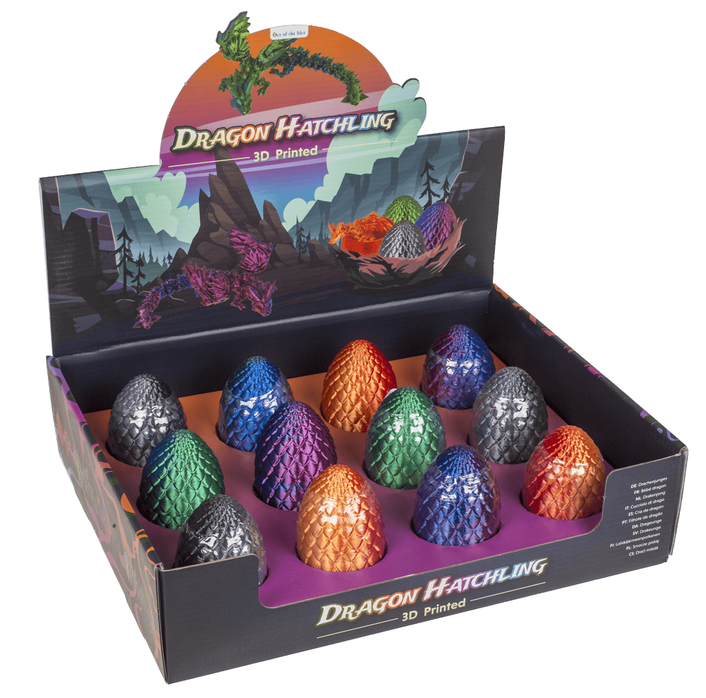 3D Printed Dragon with Egg